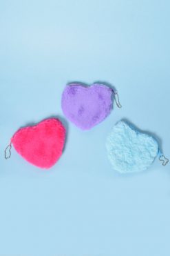 Echo Club House Accessories Deadstock Little Hearts Fur Coin Purse