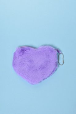 Echo Club House Accessories Deadstock Little Hearts Fur Coin Purse