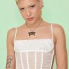 Echo Club House Domain Sheer Gathered Corset