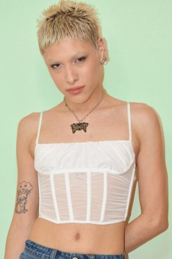 Echo Club House Domain Sheer Gathered Corset