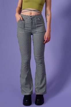Echo Club House Clothes Elena Gingham Flares