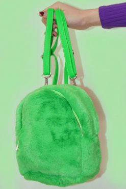 Echo Club House Accessories Be My Romeo Fuzzy Mini Backpack - Lime