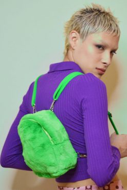 Echo Club House Accessories Be My Romeo Fuzzy Mini Backpack - Lime
