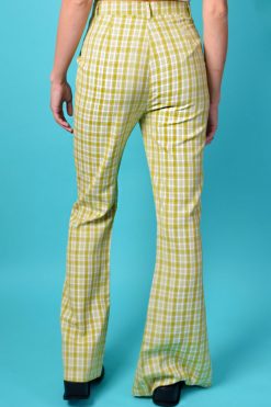 Echo Club House Clothes Jupiter Plaid Split Hem Trouser By Daisy Street