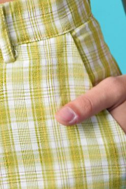 Echo Club House Clothes Jupiter Plaid Split Hem Trouser By Daisy Street