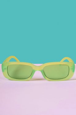 Echo Club House Accessories World Turned Day-Glo Rectangle Sunnies