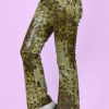Echo Club House Deadstock Greta Snakeskin Flare Pants