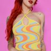 Echo Club House Clothes Sleep 2 Dream Halter Knit Swirl Top