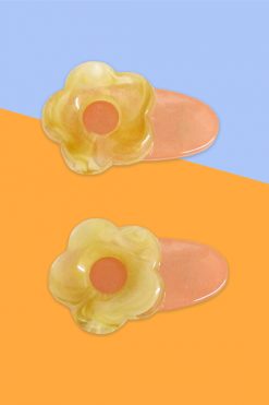 Echo Club House Marbled Daisy Hair Clip Set Accessories