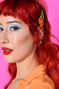 Echo Club House Accessories Rhinestone Floral Clip Set