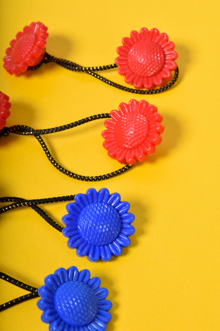 Echo Club House Sunflower Hair Ties - Primary 4 Echo Club House Sunflower Hair Ties - Primary