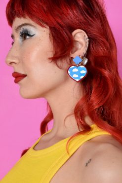 Echo Club House Heart In The Sky Earrings Accessories