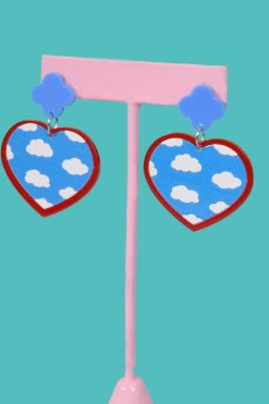 Echo Club House Heart In The Sky Earrings Accessories