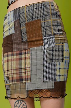 Echo Club House Clothes Heidi Patchwork Mesh Layered Skirt 9 Echo Club House Clothes Heidi Patchwork Mesh Layered Skirt