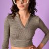 Echo Club House Clothes Get Smart Collared Knit Top