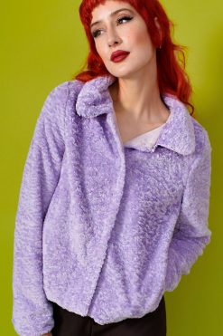 Echo Club House Mila Cozy AF Faux Fur Collared Jacket Clothes