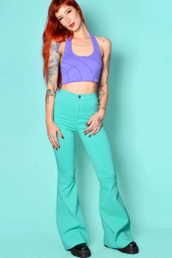 Echo Club House Ziggy Extra Wide Flare Pants - Jade