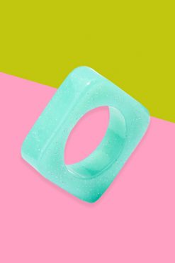 ECHOCLUBHOUSE best sale 15 Echo Club House Accessories Square Up Glitter Ring