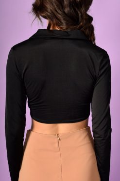 Echo Club House Beyond Belief Lace Front Collared Top Clothes