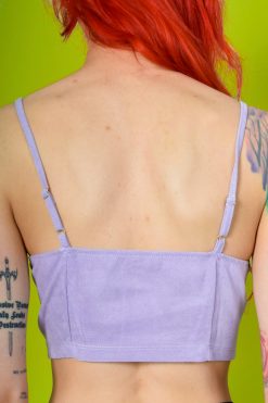 Echo Club House Clothes Tilda Faux Suede Tank - Lilac