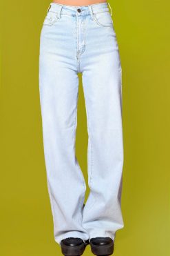 Echo Club House Clothes Sunday Driver Light Wash Wide Leg Denim