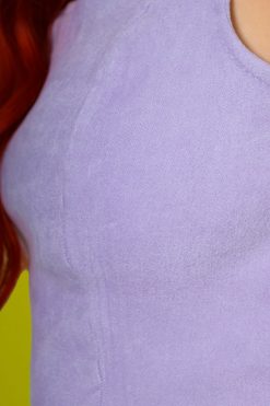 Echo Club House Clothes Tilda Faux Suede Tank - Lilac