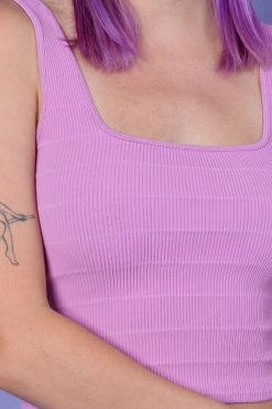 Echo Club House Clothes Lenore Ribbed On Ribbed Seamless Tank