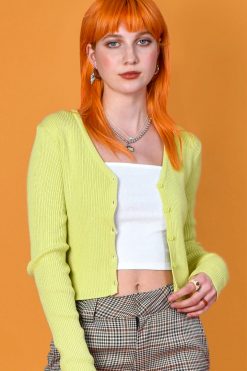 Echo Club House Rilo Ribbed Cardigan - Light Sage