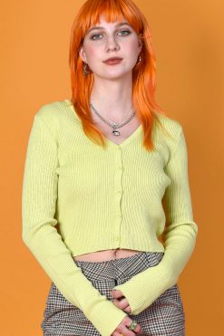 Echo Club House Rilo Ribbed Cardigan - Light Sage