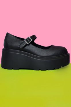 Echo Club House Best Behavior Platform Mary Janes - Black