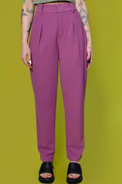Echo Club House Loveless Belted Trouser - Berry Clothes