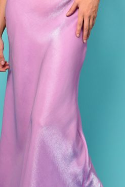 Echo Club House Nebula Metallic Maxi Slip Dress - Pink Opal Clothes