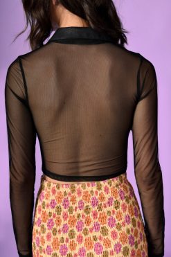 Echo Club House Holy Mountain Mesh Button Up Clothes