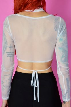 Echo Club House Clothes Last Summer Halter Mesh Layered Top