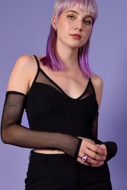 Echo Club House After Hours Mesh Sleeve Top