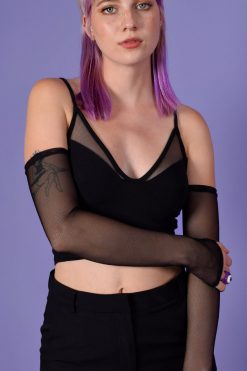 Echo Club House After Hours Mesh Sleeve Top