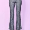 Echo Club House Deadstock Morgan Metallic Snake Skin Print Flare Pants