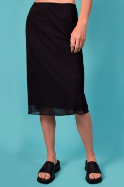 Echo Club House Clothes Deadstock Chiffon Midi Skirt