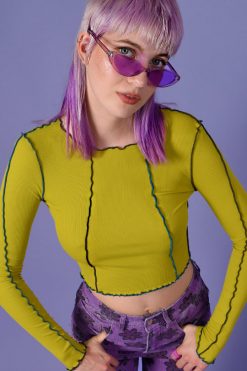 Echo Club House Rocco Ribbed Contrast Top