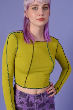 Echo Club House Rocco Ribbed Contrast Top