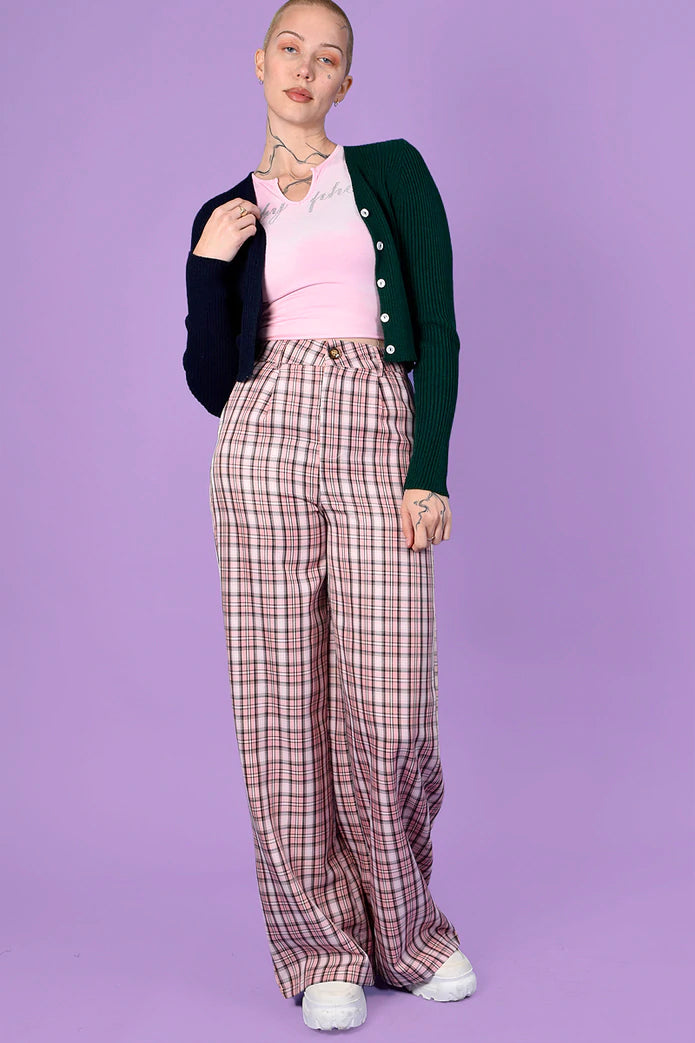 Echo Club House Monica Plaid Wide Leg Trouser By Daisy Street Clothes 7 Echo Club House Monica Plaid Wide Leg Trouser By Daisy Street Clothes