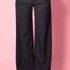 Echo Club House Clothes Y2K Perfection Pinstripe Wide Legs - Noir 1 Echo Club House Clothes Y2K Perfection Pinstripe Wide Legs - Noir