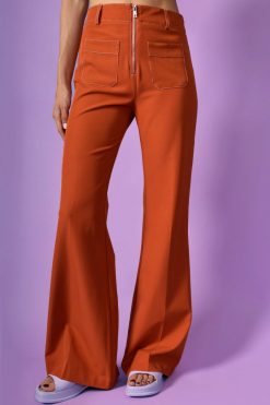 Echo Club House Good Times Essential Flares - Vibe Orange Clothes