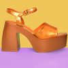 Echo Club House Shoes Disco Queen Metallic Platforms