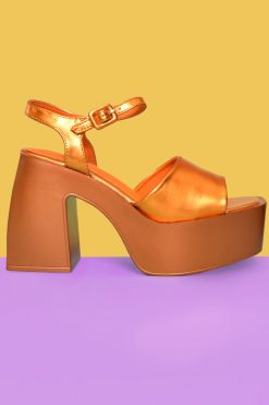 Echo Club House Shoes Disco Queen Metallic Platforms