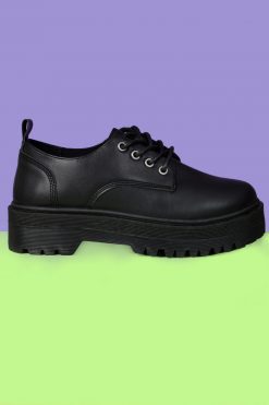 Echo Club House Oxford Comma Platform Lace Ups Shoes