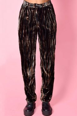 Echo Club House Clothes Romane Burnout Velvet Trousers