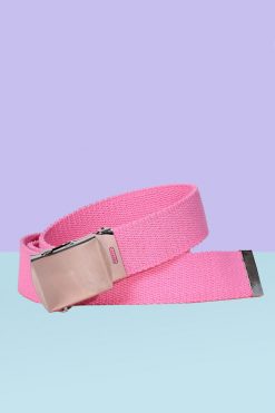 Echo Club House Tragic Kingdom Deadstock BB Pink Canvas Belt