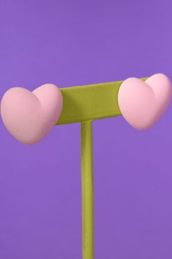 Echo Club House Accessories Deadstock Heart Earrings