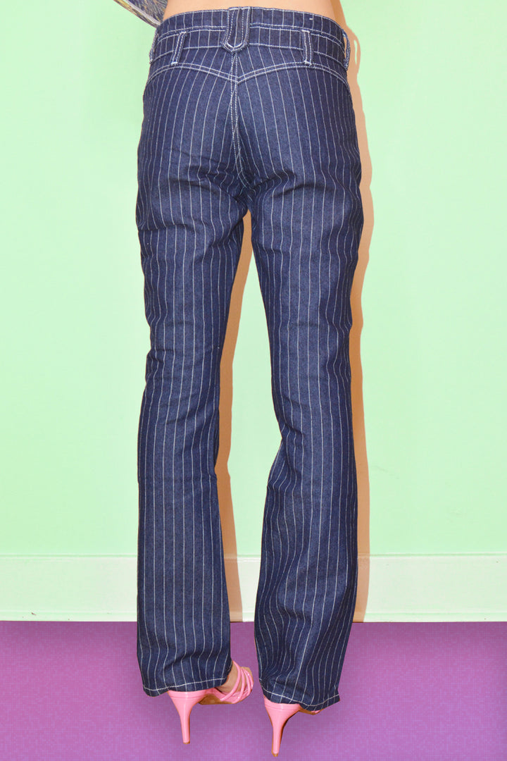 Echo Club House Hyperdrive Deadstock Pinstripe Flare Denim 5 Echo Club House Hyperdrive Deadstock Pinstripe Flare Denim
